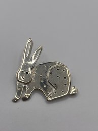 Sterling Spotted Bunny Pin  8.0g