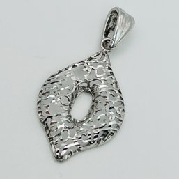 Sterling Silver Filigree Pendant .89 G