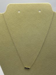 LATH Sterling Silver Necklace With Three Circle Design 1.72 G