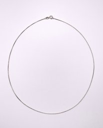 Sterling Box Chain Necklace 2g