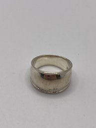 Thailand Sterling Wide Band Ring   4.00g   Sz. 5