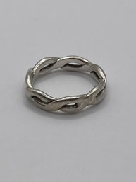 Sterling Vintage Cuban Chain Ring   4.17g   Sz. 8.5