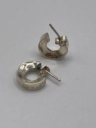 Small Sterling Hoop Earrings  3.00g