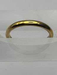 Sterling Silver Gold Colored Ring Unknown Marking Of CA. Size 5, 1.41 G