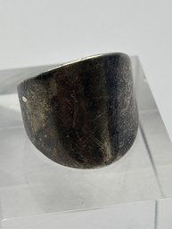 Sterling Silver Ring Adjustable Band Size 7, 3.71 GIm