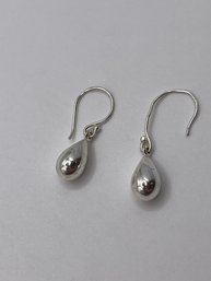 Sterling Dangle Earrings With Teardrop Shape  1.45g