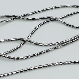 AP Sterling Silver Round Snake Chain 3.27 G