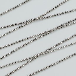 Italy Sterling Silver Bead Chain 1.6 G