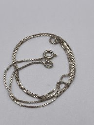 Italy - Sterling Box Chain  1.97g   19'long