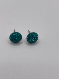 Sterling Turquoise Stud Earrings  1.00g
