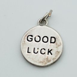 Sterling Silver Chinese Good Luck Pendant 1.28 G