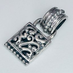 Sterling Silver Pendant Filigree Detail 5.72 G