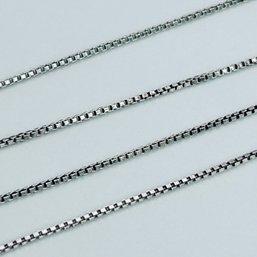 Italy Sterling Silver Box Chain Necklace, 2.02 G