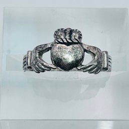 PSCL Sterling Silver CLADDAGH Ring Size 5.5, 2.68 G