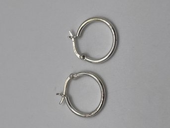 Sterling Hoop Earrings  1.49g