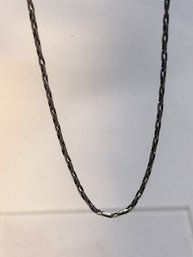Italy Sterling Silver Signed QI Chain Necklace, 1.98 G