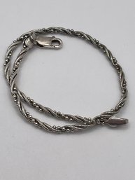 Sterling Twisted Band Bracelet 3.86g