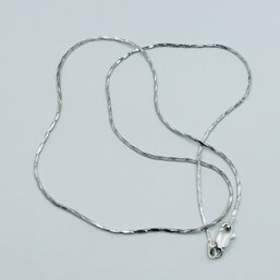 FAS Italy Twisted Box Chain Necklace 3.61 G