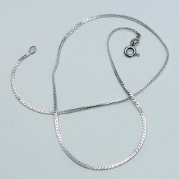 Italy, Sterling Silver Flat Chain 2.6 G