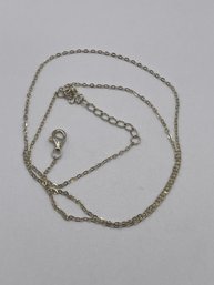 Petite Gold Colored Sterling Necklace 1.00g-- Size 18in