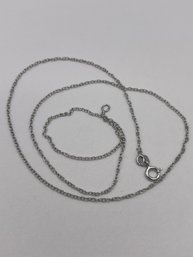18' Sterling Chain Necklace .93g