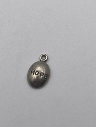 Oval Sterling 'HOPE' Charm 1.31g