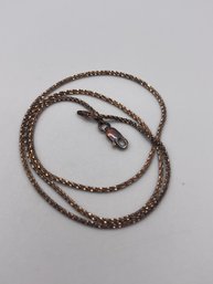 17.5' Rose Gold Colored Sterling Chain 3.55g