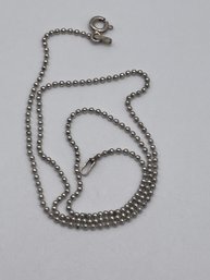 16.5' Sterling Beaded Chain 2.72g