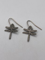 Sterling Dragonfly Earrings 2.24g