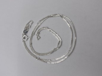 19' ITALY Petite Sterling Curb Chain 1.59g