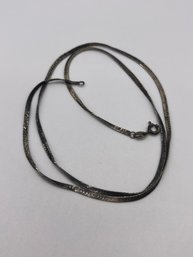 18' Sterling Herringbone Necklace 2.70g