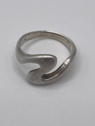 Sterling Wave Design Ring 4.51g  Size 7