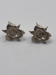 Sterling Flower Earrings 3.40g