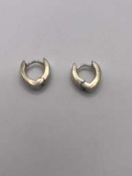 Sterling Hinged Hoop Earrings 5.04g