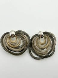 Poof Earrings With Sterling Setting 9.00g