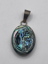 MEXICO Large Oil Spill Pendant Set In Sterling 10.78g