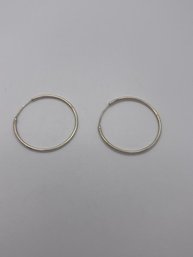 Sterling Hoop Earrings 1.36g