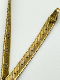 Gold Colored Sterling Herringbone Chain 6.90g