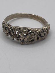 Sterling Ring With Dragon Design  3.69g    Sz. 8