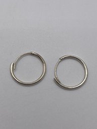 Sterling Small Hoop Earrings  1.49g