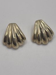 Sterling Seashell Earrings  10.03g