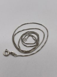 Italy - Sterling Box Chain   1.91g   18'long