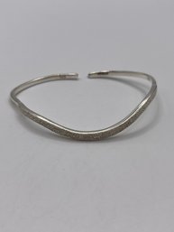 Sterling Curved Bangle Bracelet   9.20g