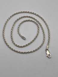 Sterling Rope Chain   5.32g    16'long