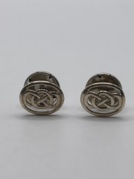 Sterling Earrings With Infinity Symbol  2.0g