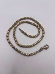 Silpada Sterling And Brass Bead Necklace   14.87g    16'long