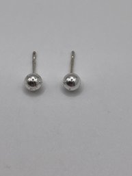 Sterling Silver Ball Earrings  0.48g