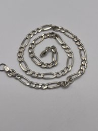 Italy - Sterling Figaro Chain   27.68g     19'