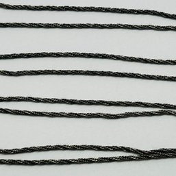 Italy, Sterling Silver Rope Chain Bronze Coloring 5.07 G