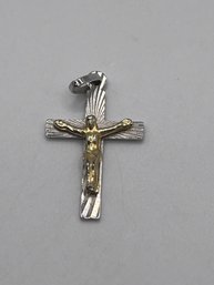 Italy - Sterling Crucifix Pendant  2.00g